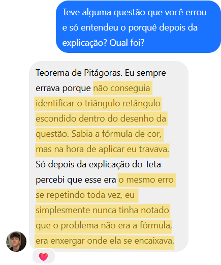 Gabriel, primeiro aluno do Teta, nota acima de 800 em Matemática no último ENEM